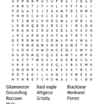 United States Animals Word Search   Wordmint Inside Free Printable Word Search Puzzles Usa States