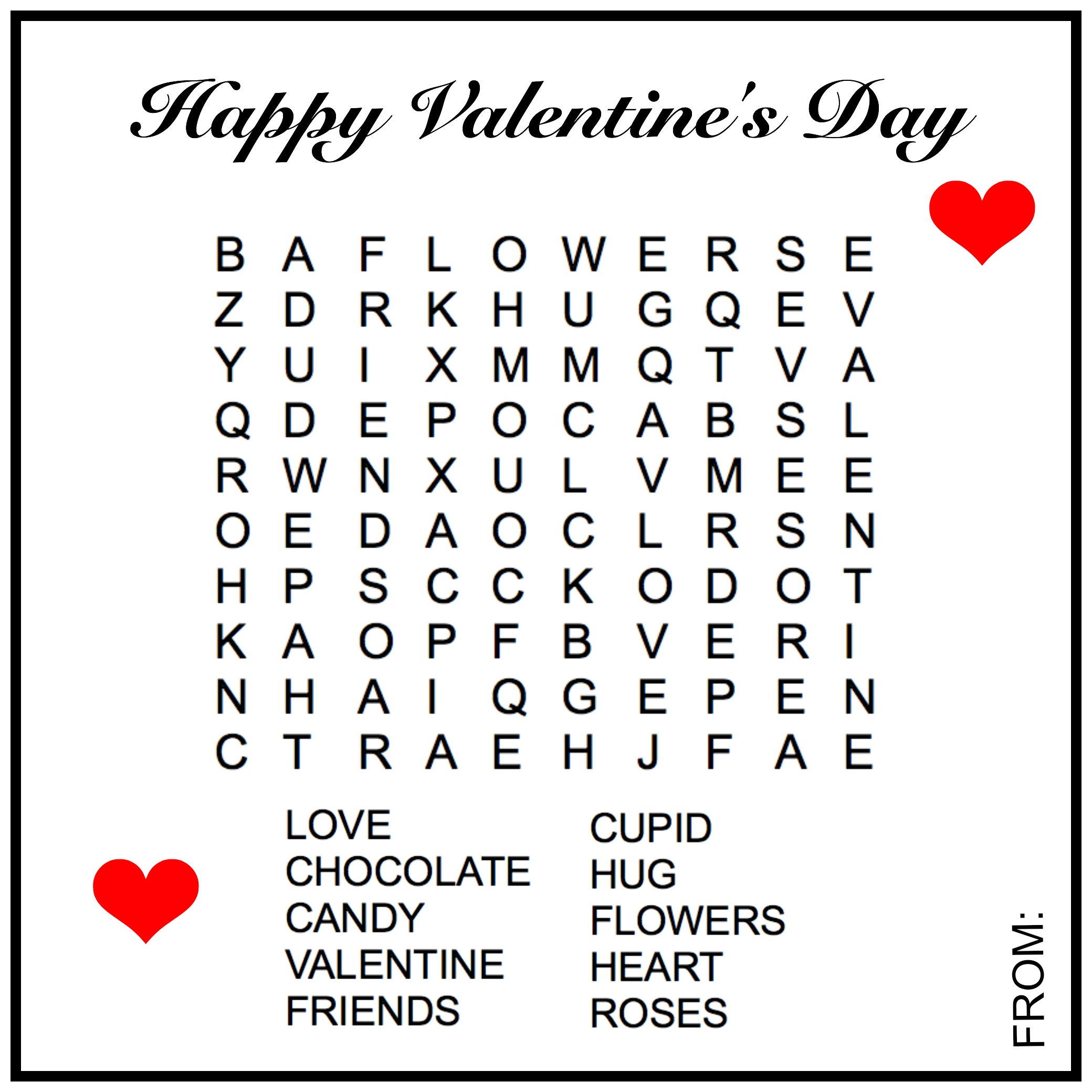 Valentine Word Search - Mountain Laurel Federal Credit Union pertaining to Valentine Printable Word Search