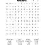 Valentine'S Day Word Search   Etsy Throughout Valentine Word Search Printable