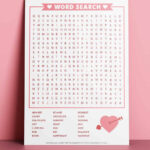 Valentine'S Day Word Search   Free Printable   Pjs And Paint Inside Valentine Word Search Printable Free