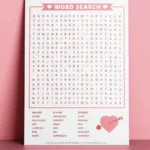 Valentine'S Day Word Search   Free Printable   Pjs And Paint Pertaining To Valentines Free Printable Word Search
