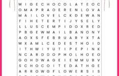 Valentine'S Day Word Search intended for Valentine'S Day Word Search Free Printable