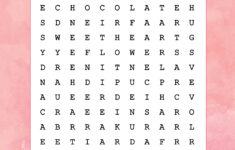 Valentine'S Day Word Search Printable – Little Blonde Mom intended for Printable Word Search Valentine'S Day