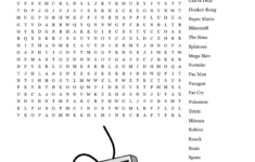 Video Game Characters Word Search - Wordmint throughout Video Game Word Search Printable
