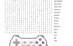 Video Games Word Search - Wordmint with Video Game Word Search Printable