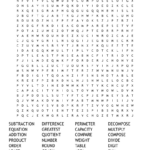 Welcome To 3Rd Grade Math! Word Search   Wordmint For Free Math Word Search Printable