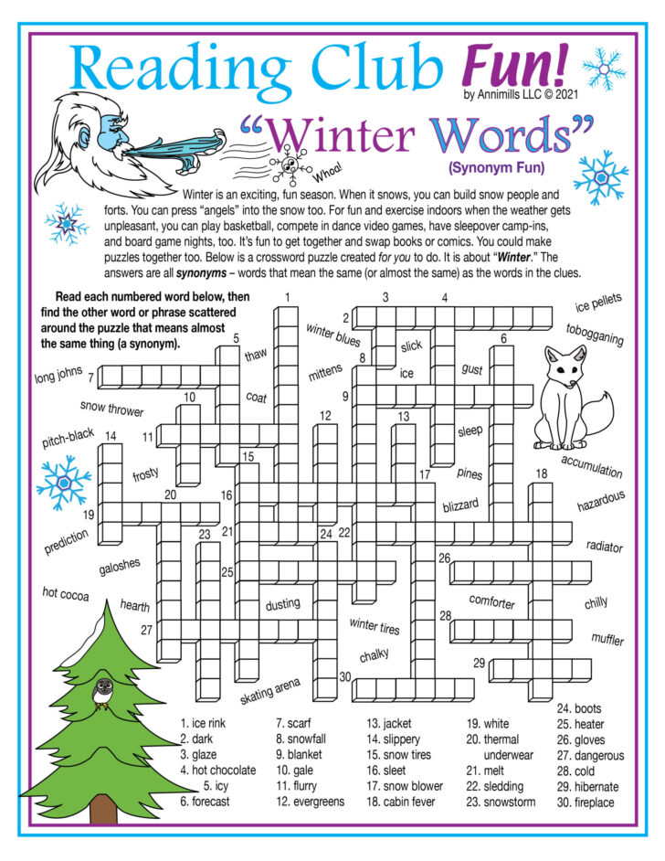 Crosswords and Word Searches Printable