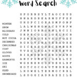 Winter Word Search Puzzle With Answer Sheet| Seasonal Puzzles Pertaining To Word Search Puzzle Books For Adults Printable Free Christmas