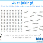 Word Find   Free Printable   April Fools Day With Regard To Secret Message Word Search