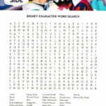 Word Search Disney Characters   Printable With Regard To Printable Disney Word Search Cool2Bkids