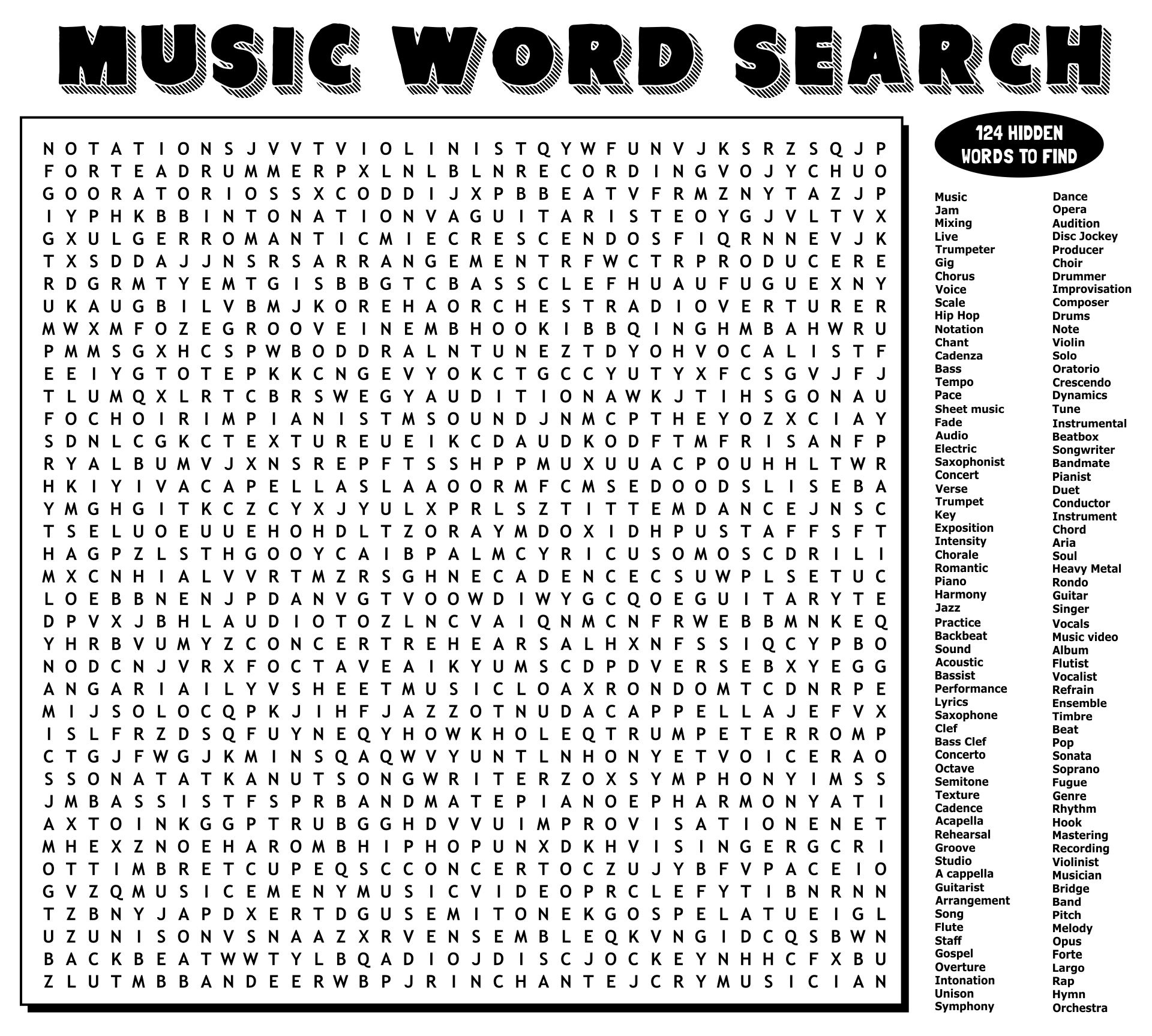 Word Search Printables Difficult within Very Hard Word Search Printable