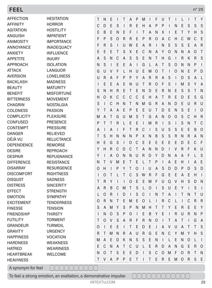 Long Word Search Printable