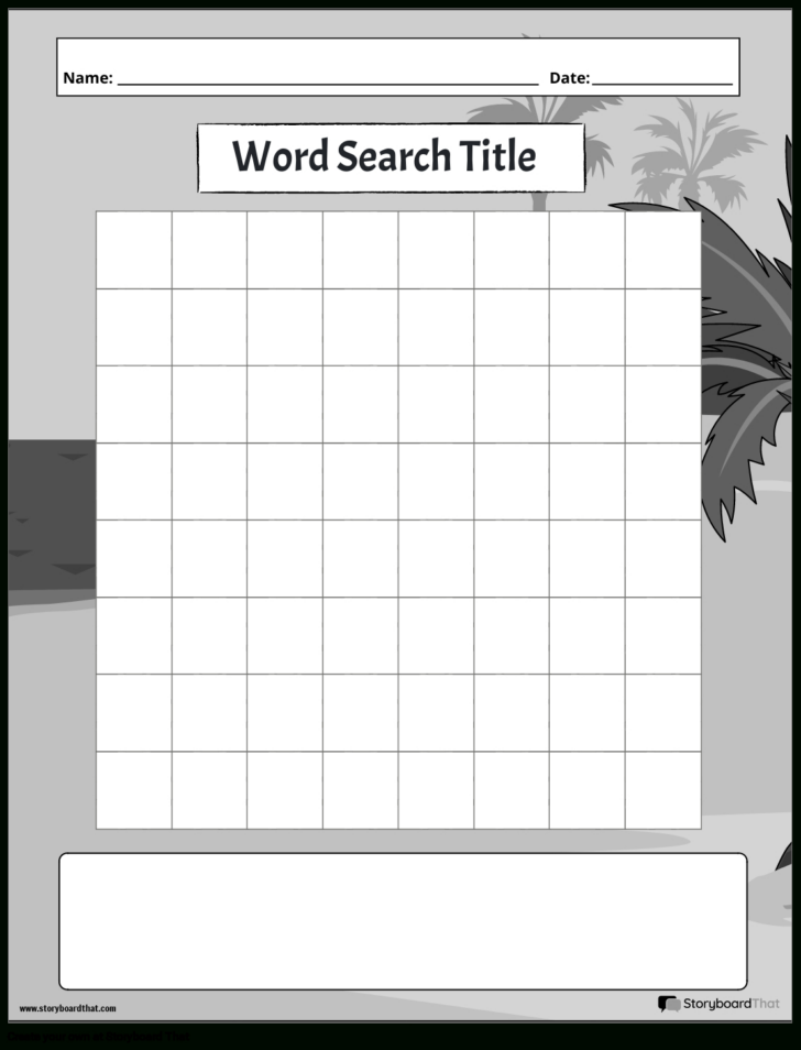 Free Printable Word Search Grid