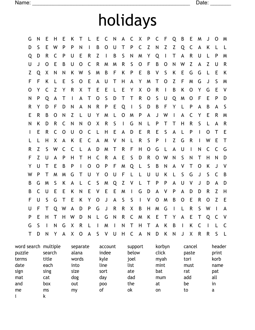 World&amp;#039;S Hardest Word Search - Wordmint regarding World&amp;#039;S Hardest Word Search Printable