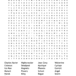X Men Word Search   Wordmint Throughout X Men Word Search Printable