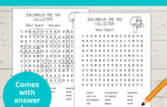 Zacchaeus Printable, Zacchaeus The Tax Collector, Bible Story regarding Zacchaeus Word Search Free Printable