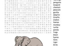 Zoo Animals Word Search - Wordmint with regard to Zoo Animal Word Search Printable