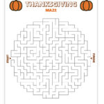 10 Free Printable Thanksgiving Mazes   Pjs And Paint For Thanksgiving Day Maze Word Search
