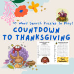 10 Turkey Day Printable Word Search Puzzles For Kids Pertaining To Thanksgiving Music Word Search