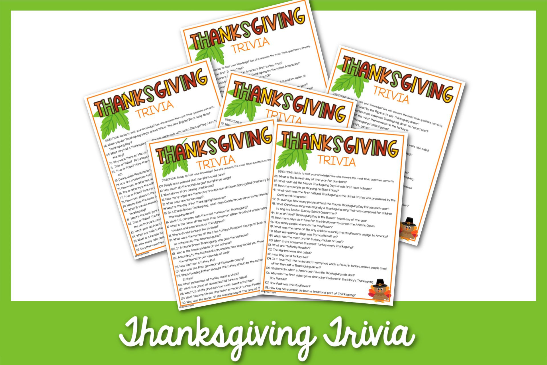 130 Best Thanksgiving Trivia Questions For The Whole Family regarding William Bradford and The First Thanksgiving Word Search Answer Key