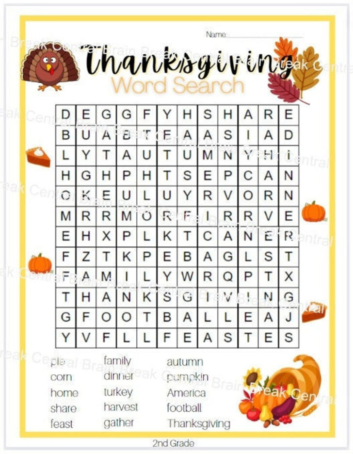 Coloring Sheets Gr 2 Word Search Thanksgiving Coloring Sheets Gr 2 Word Search Thanksgiving