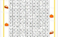 2Nd Grade Thanksgiving Word Search With Answer Key, Printable throughout Thanksgiving Word Search 2nd Grade