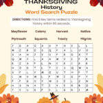 3 Free Thanksgiving 2025 Word Search Puzzles Intended For Thanksgiving Word Search History Class