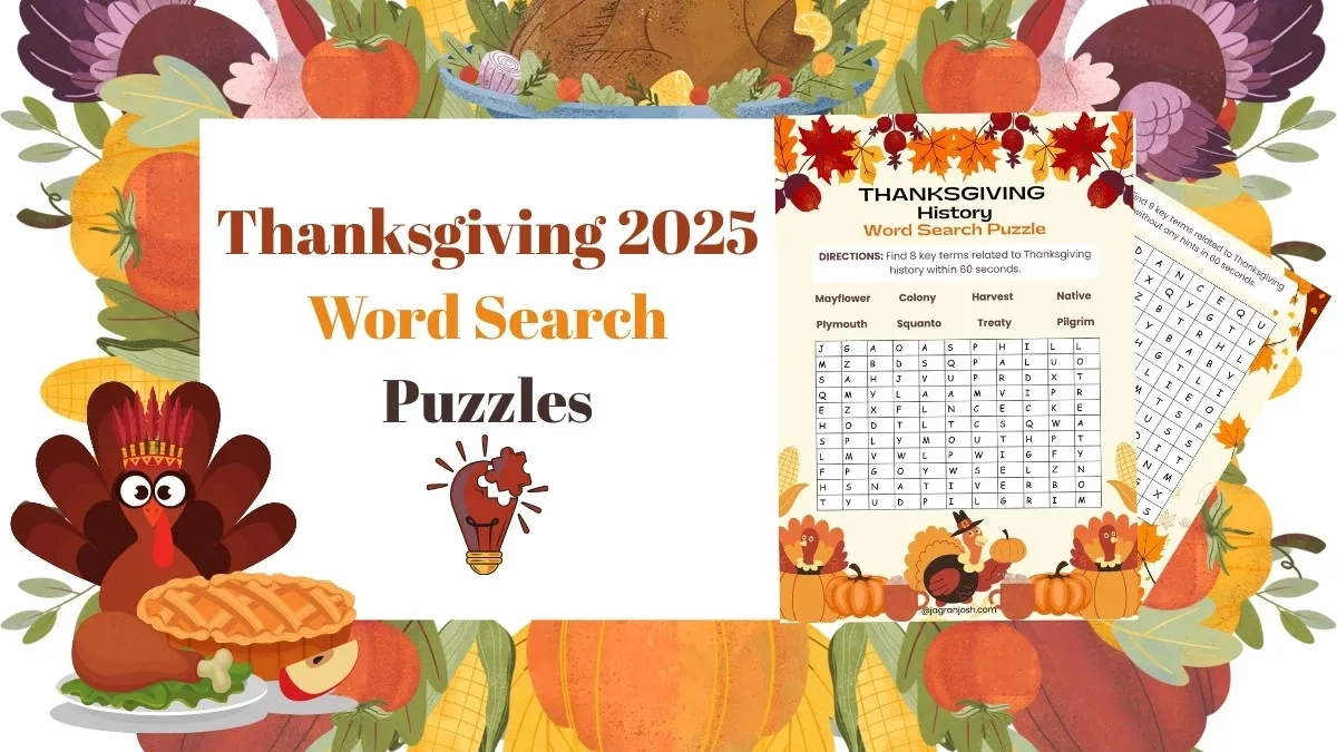 3 Free Thanksgiving 2025 Word Search Puzzles pertaining to Word Search Thanksgiving Online
