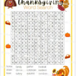 4Th Grade Thanksgiving Word Search With Answer Key, Printable   Etsy With Regard To Thanksgiving Word Search Printable 4Th Grade