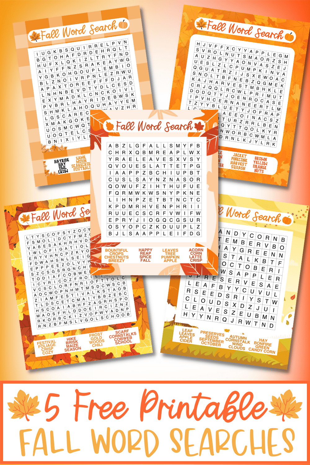5 Free Fall Word Search Printables - Prudent Penny Pincher with Excel Word Search Thanksgiving