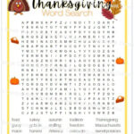 6Th 8Th Grade Thanksgiving Word Search With Answer Key, Printable For Interactive Thanksgiving Word Search