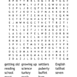 7Th Grade Thanksgiving Word Search   Wordmint Intended For Thanksgiving Word Search 7Th Grade