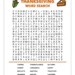 8 Free Printable Thanksgiving Word Searches   Pjs And Paint For Thanksgiving Word Search High School Free