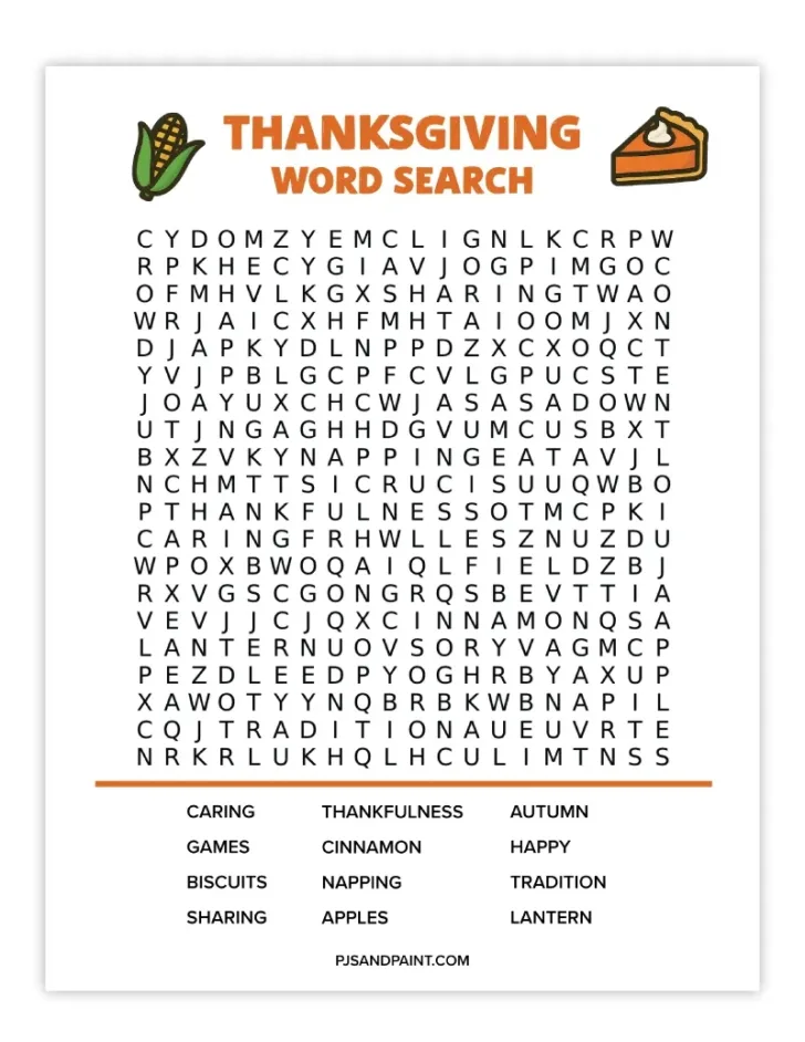 Thanksgiving Word Search High School Free Thanksgiving Word Search High School Free