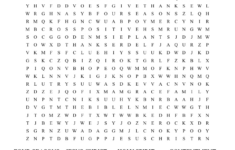 Being Thankful Word Search - Wordmint for Thanksgiving Bible Word Search Printable