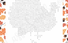 Cute Thanksgiving Word Search Puzzles (With Answers!) - Cassie throughout Thanksgiving Word Searches For High School