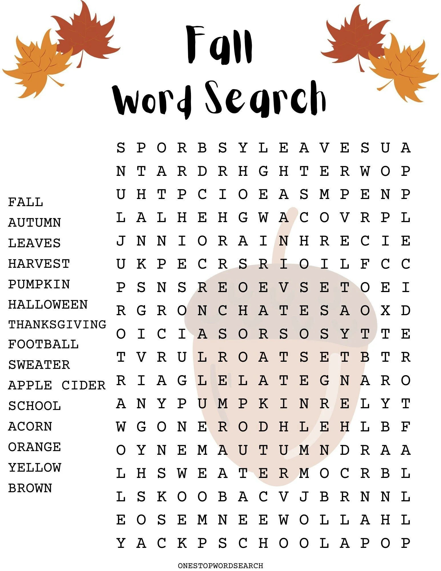 Difficult Fall Word Search pertaining to Thanksgiving Word Whizzle Search
