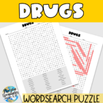 Drugs Word Search Puzzle   Classful Within Edhelper Thanksgiving Word Search Answer Key