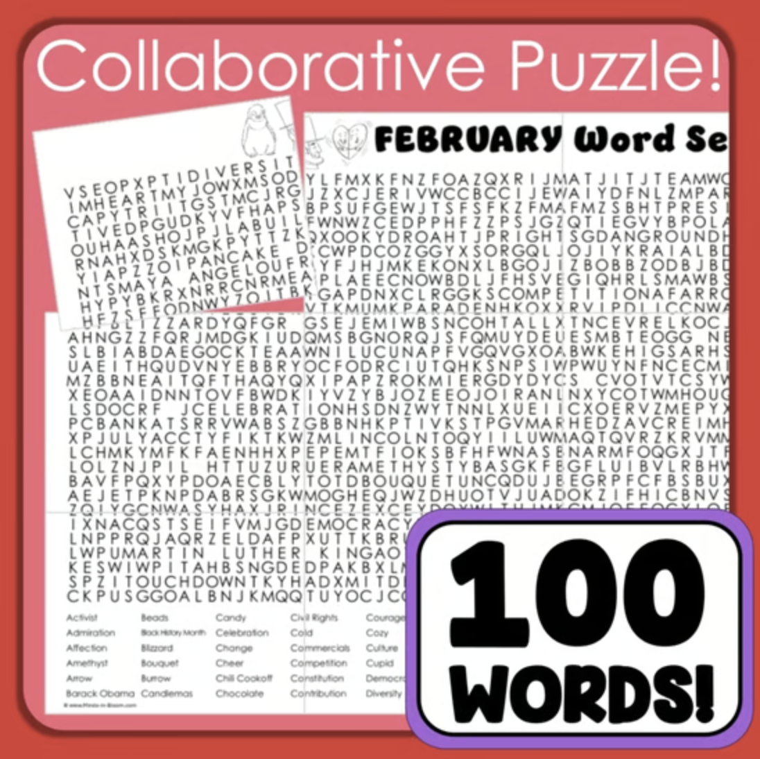 February Word Search Includes Black History Month, Presidents Day within Thanksgiving Challenge Word Search Answers Rachel Lynette
