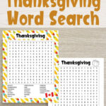 Free Printable Thanksgiving Word Search: American & Canadian With Regard To Canadian Thanksgiving Word Searches