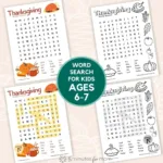 Free Printable Thanksgiving Word Search For Kids Inside Word Search 6 Year Old Thanksgiving