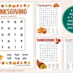 Free Printable Thanksgiving Word Search For Kids Pertaining To Word Search The Scince Of Your Thanksgiving Meal