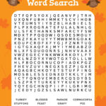 Free Printable Thanksgiving Word Search   Play Party Plan Inside Free Thanksgiving Word Search Middle School
