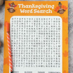 Free Printable Thanksgiving Word Search   Play Party Plan With Thanksgiving Word Search 1