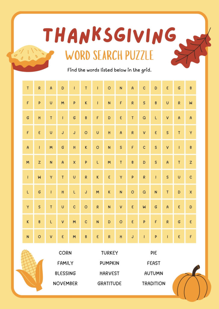 First Grade Thanksgiving Word Search Free First Grade Thanksgiving Word Search Free