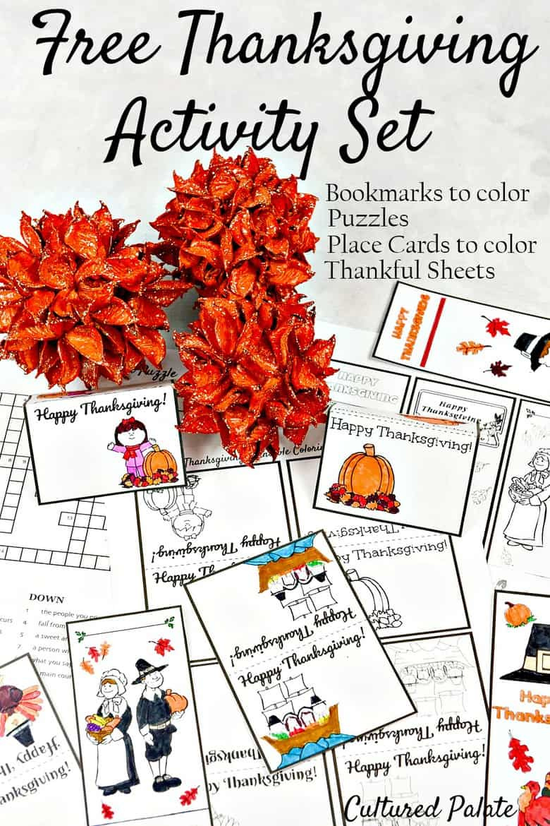 Free Thanksgiving Printables Round-Up throughout Thanksgiving Word Search My Cultured Palate