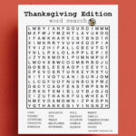Free Thanksgiving Word Search Printable Game Sheets   Crazy Laura Inside Thanksgiving Super Hard Word Search Turkey