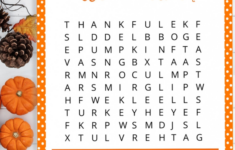 Free Thanksgiving Word Search Printable! pertaining to Asl Thanksgiving Word Search
