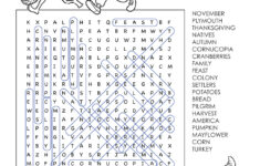 Free Thanksgiving Word Search | Printable Thanksgiving Activity for Thanksgiving Word Search With Answer Key
