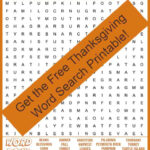 Free Thanksgiving Word Search Printable   With Answers Included For Thanksgiving A Massive Word Search Puzzle Answer Key